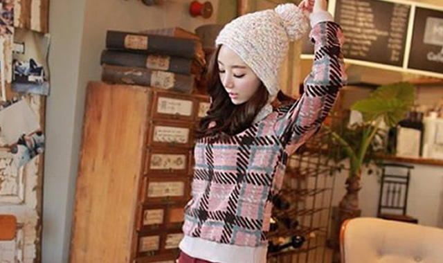 向潮人取經(jīng)!針織帽變小潮妞